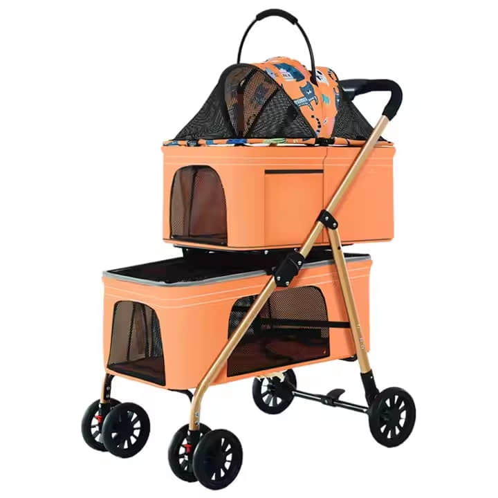 Twin Pet Stroller 774D Pet Cart