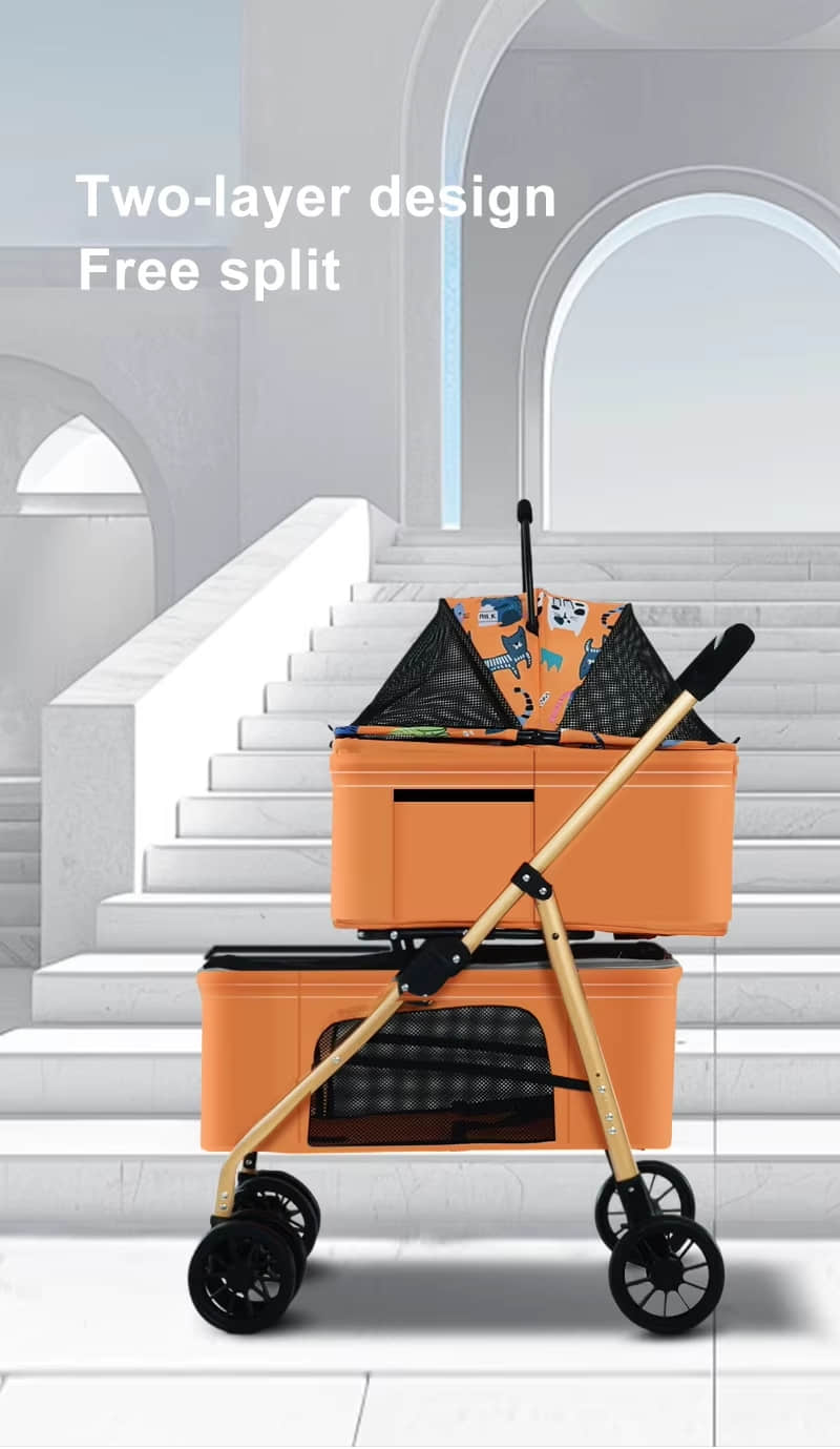 Double Pet Stroller Double Pet Stroller