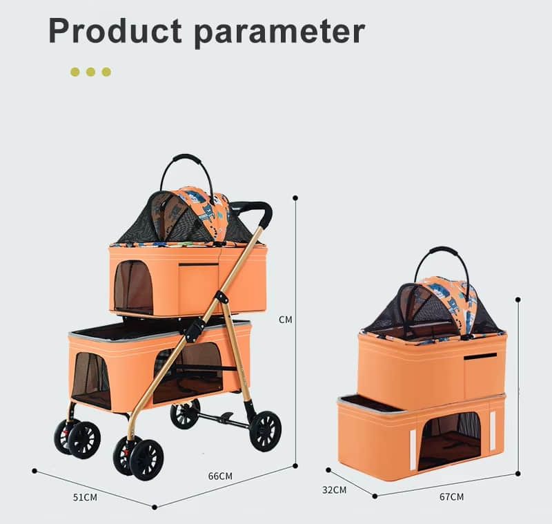 Double Pet Stroller Double Pet Stroller