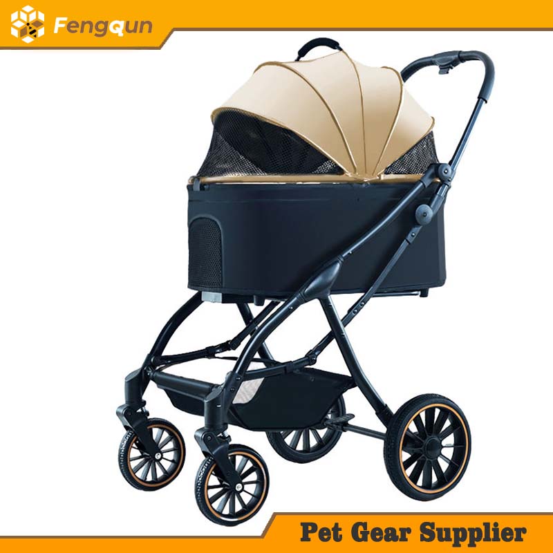 Pet Strollers with Storage Make Outdoor Pet Walking Easy and Convenient