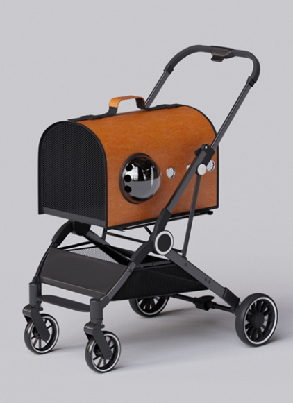 Designing the Braking System of a Pet Stroller Shopping Cart: Without Accidental Locking