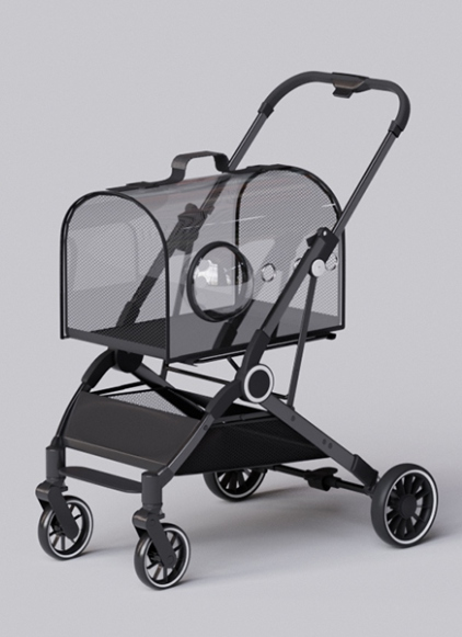 Designing the Braking System of a Pet Stroller Shopping Cart: Without Accidental Locking