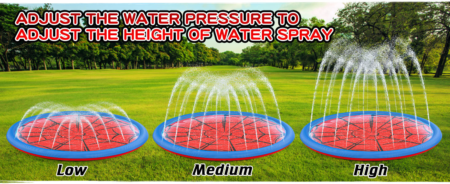 Customizable Non-Slip Sprinkler Mat – Dog & Kid Outdoor Water Play Pad with Spider Web Design Customizable Non-Slip Sprinkler Mat – Dog & Kid Outdoor Water Play Pad with Spider Web Design