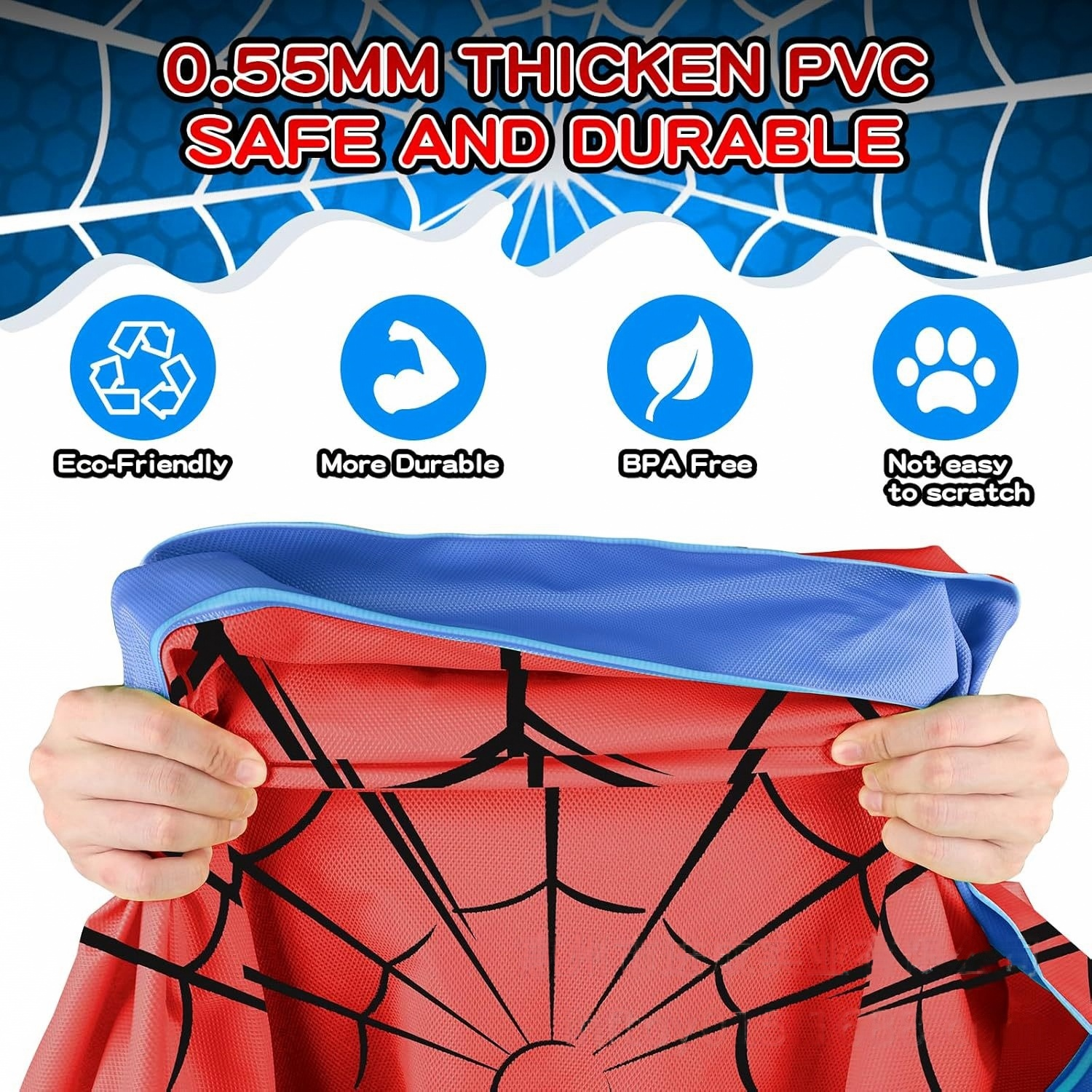 Customizable Non-Slip Sprinkler Mat – Dog & Kid Outdoor Water Play Pad with Spider Web Design Customizable Non-Slip Sprinkler Mat – Dog & Kid Outdoor Water Play Pad with Spider Web Design